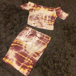 2 piece skirt set